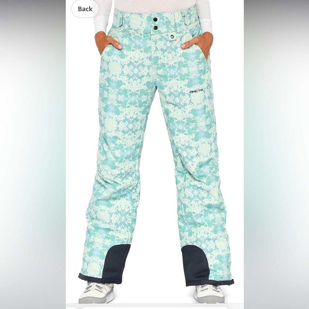Arctix Women’s Summit Print Island Blue Insulated Snow Pants